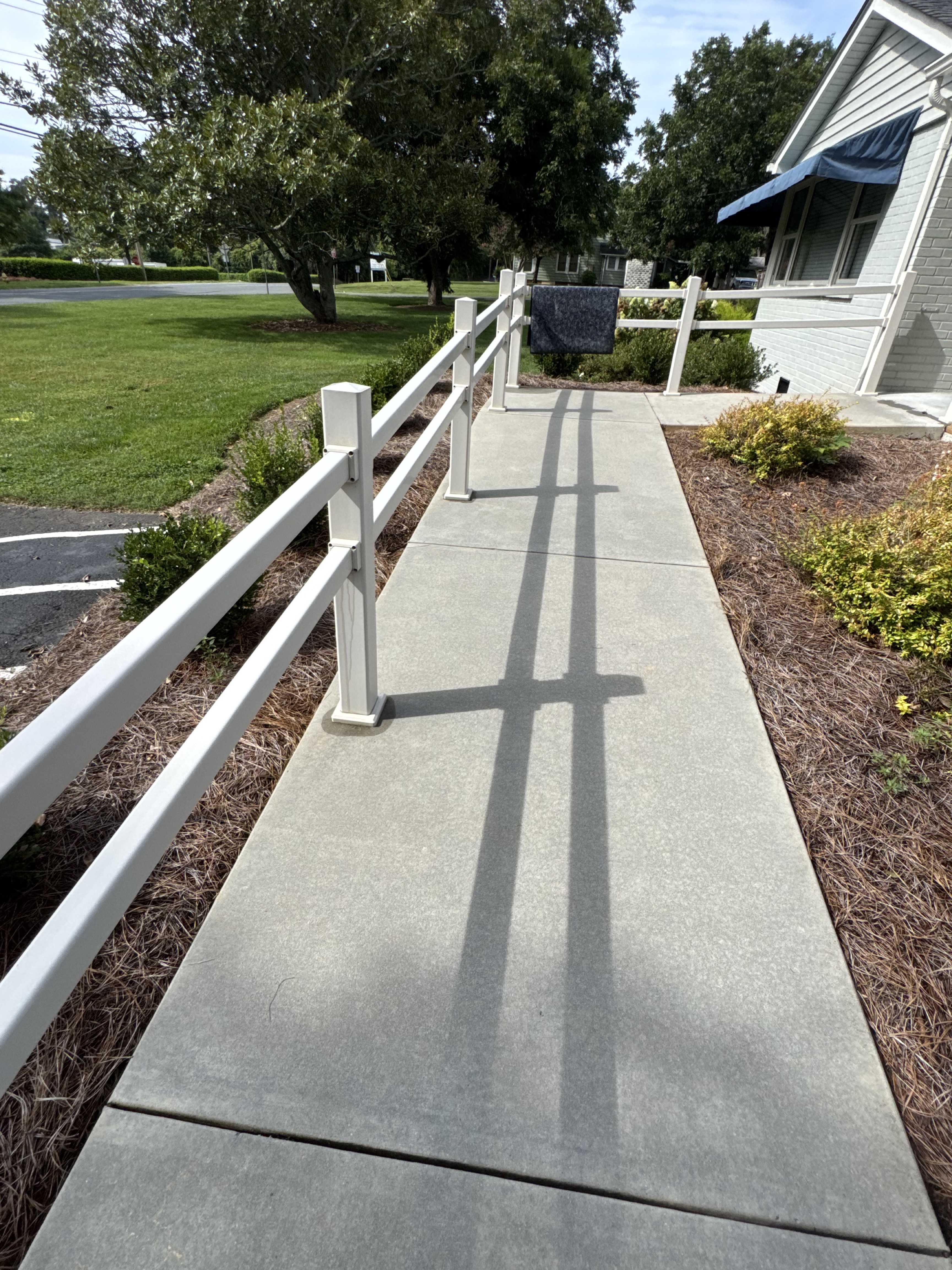 Walkway after cleaning